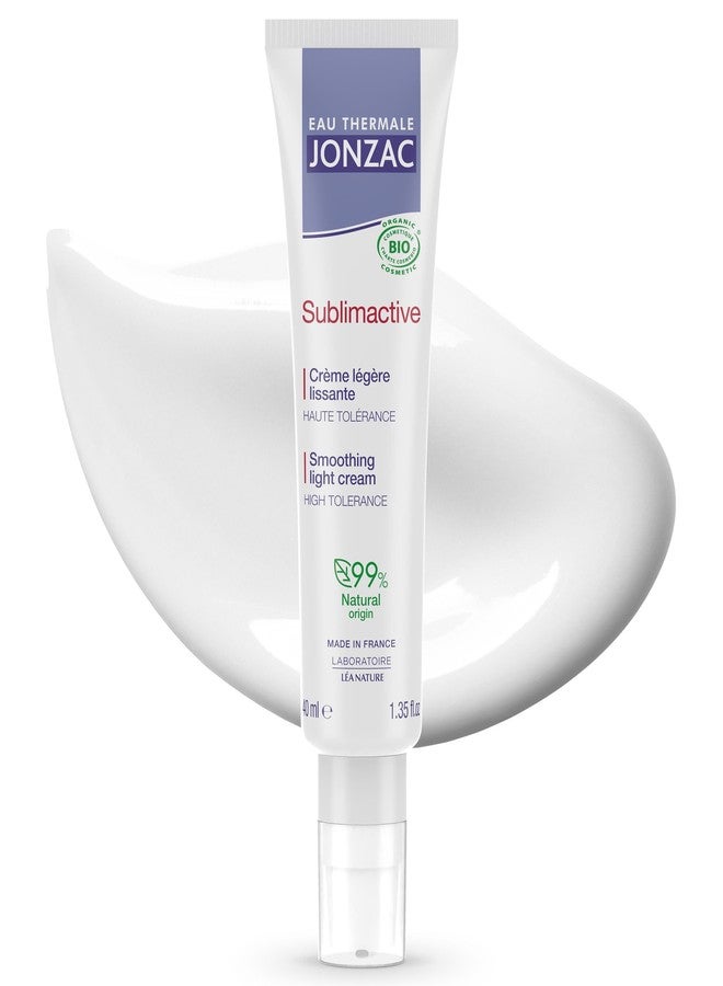 JONZAC Eau Thermale Sublimactive Organic Anti-Aging Smoothing Light Cream for Women - Firms and Smooths Skin - Light Texture - Natural Skin Care - Safe for Sensitive Skin - 1.35 fl oz - Image 1